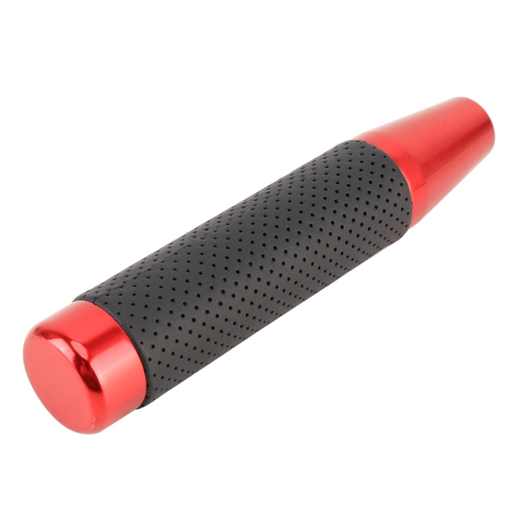 18cm Gear Shift Handle, Universal Fit, Metal with Leather Style