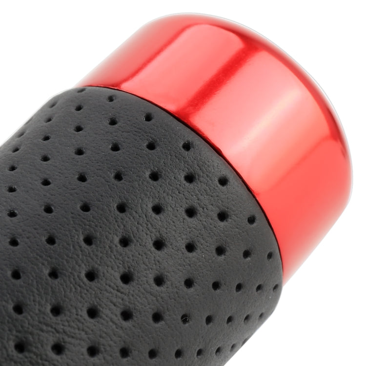 18cm Gear Shift Handle, Universal Fit, Metal with Leather Style