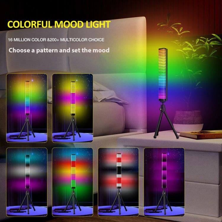 Smart LED Light Bar with Bluetooth App control, Over 200 Patterns, Music or Sound Activated, USB Powered