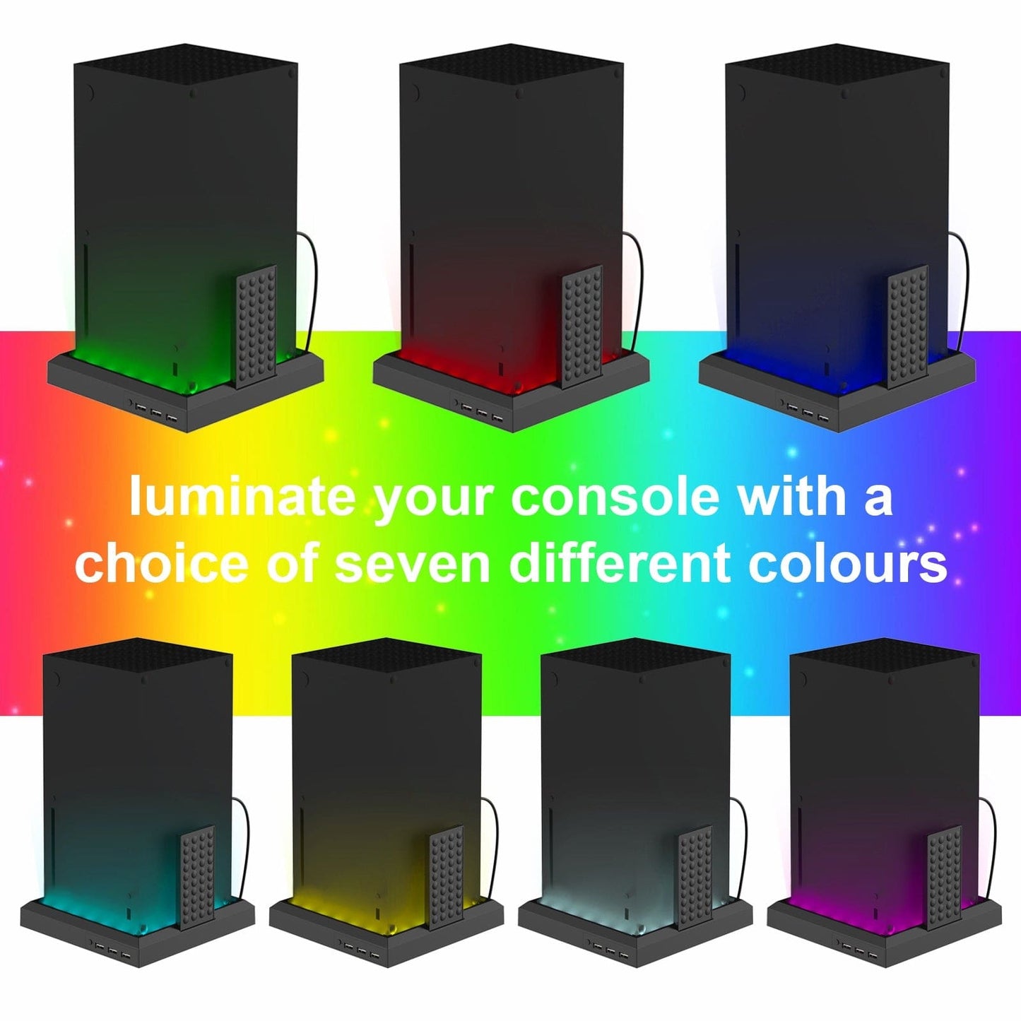 D5X LED Stand and USB Hub for XBox Series X / Series S