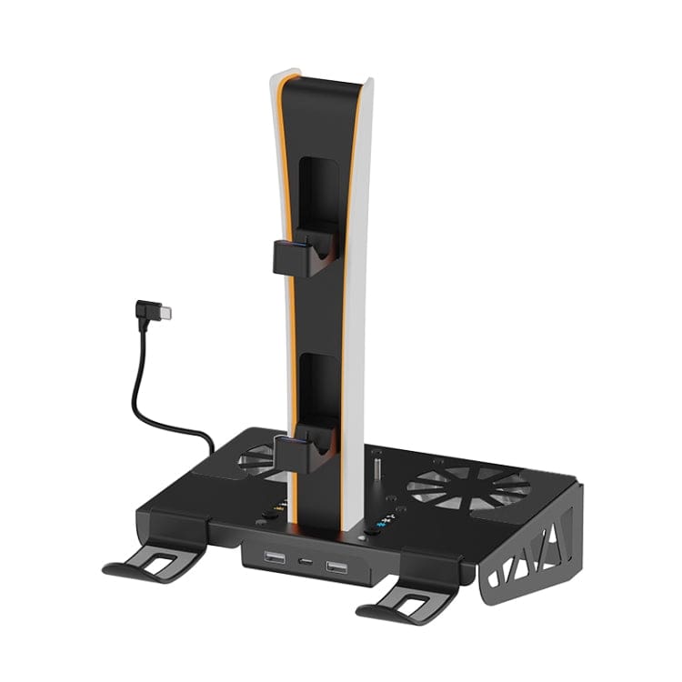 iPlay PS5 Wall Mount Cooling Stand, USB Hub and Controller Charging Station
