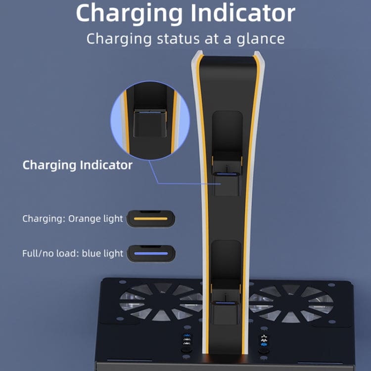 iPlay PS5 Wall Mount Cooling Stand, USB Hub and Controller Charging Station
