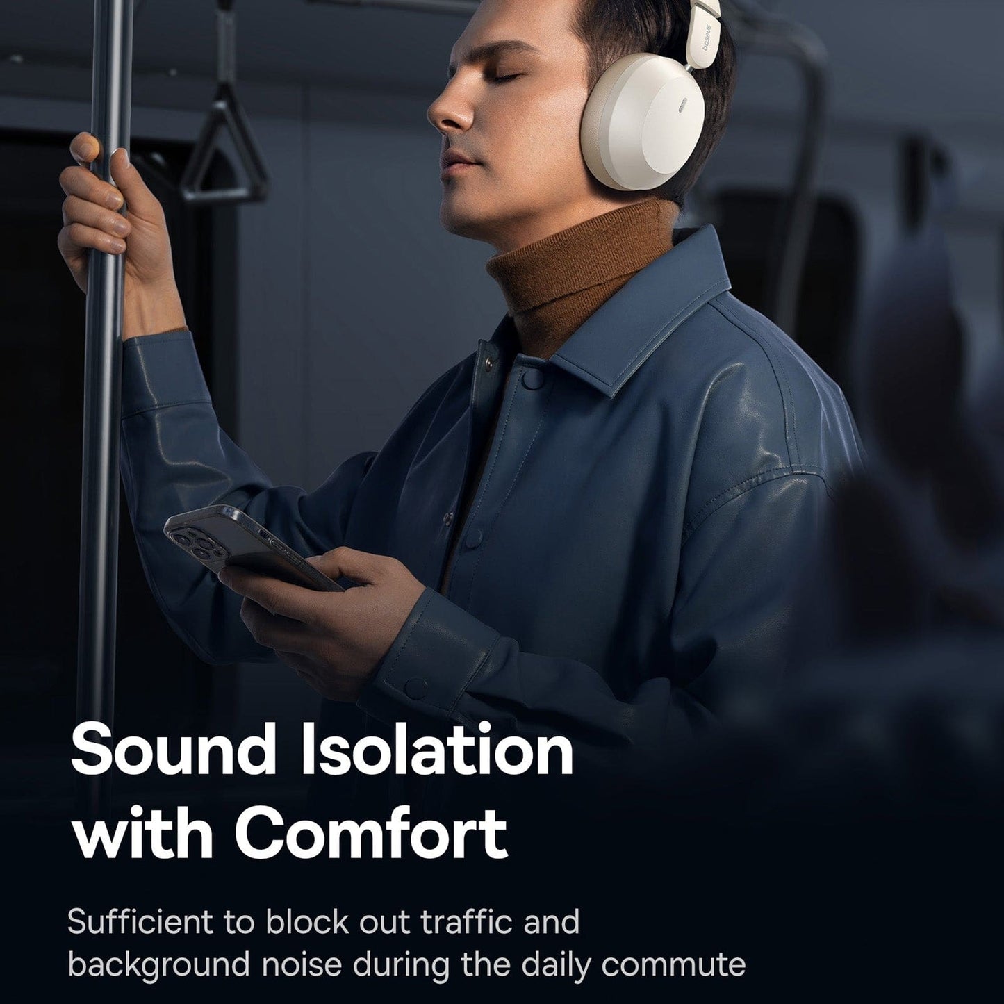 Baseus Bass 35 Max Wireless Headphones, Wired or Wireless, Microphone, App Configuration