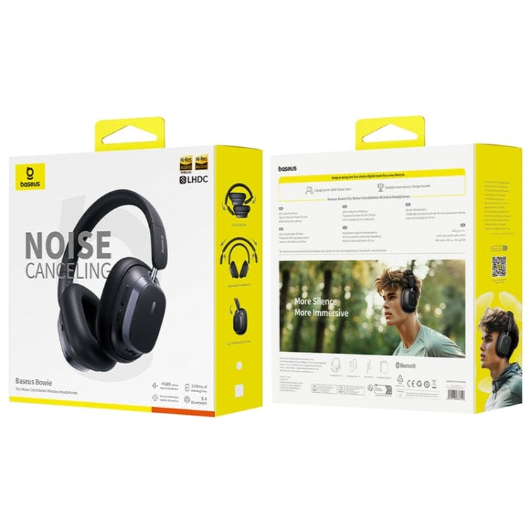 Baseus Bowie H1s Wireless Headphones, Wired or Wireless, ANC, App Configuration