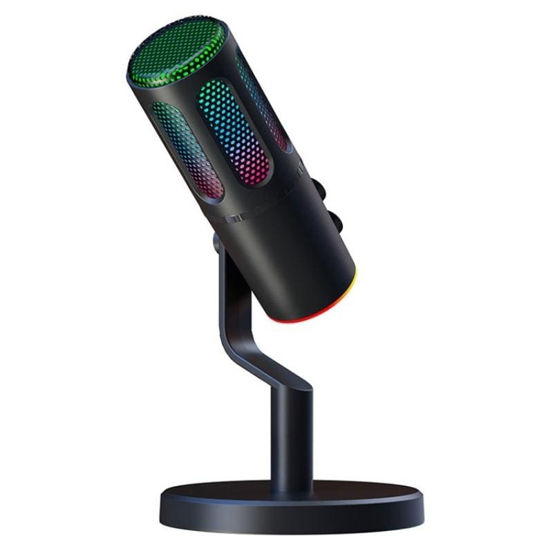 SU8 Desktop Gaming/Streaming Microphone, Noise Reduction, LED Light
