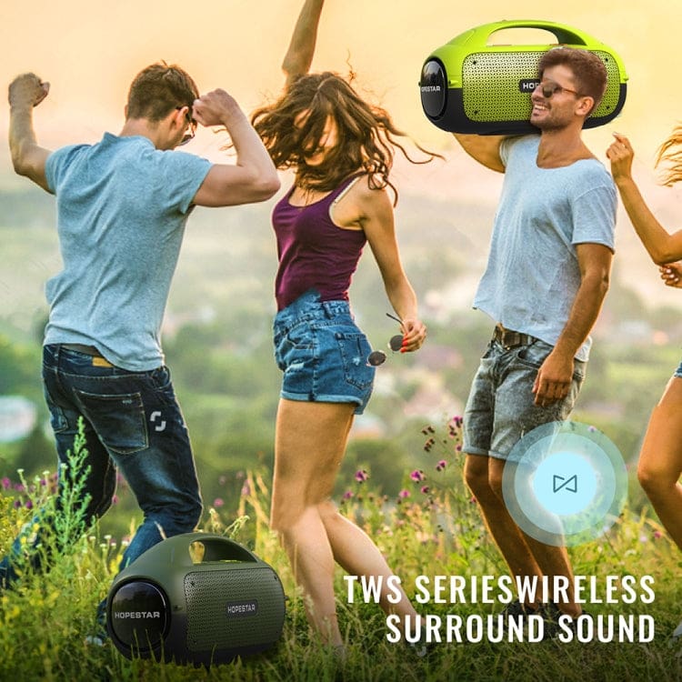 Hopestar A50 80WT BT Speaker, Power Bank, Big Bass, Triple Speakers, 12000mAh battery