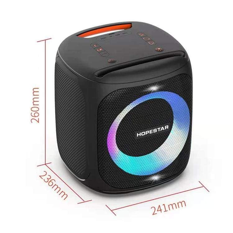 Hopestar Party 100 50W Big Bluetooth Speaker Cube, 10000mAh Battery/Power Bank, TWS, Big LED Light