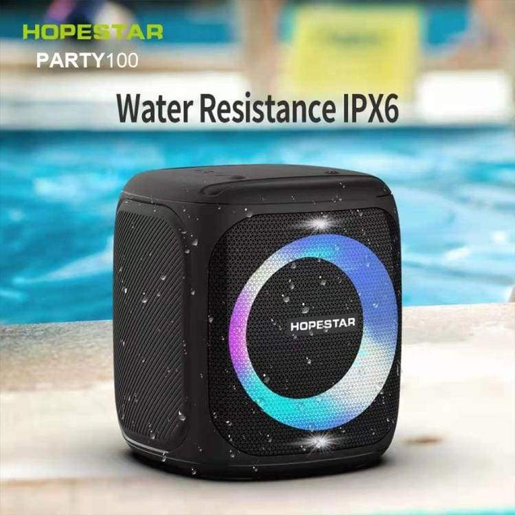 Hopestar Party 100 50W Big Bluetooth Speaker Cube, 10000mAh Battery/Power Bank, TWS, Big LED Light