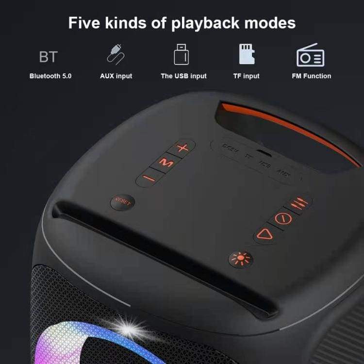 Hopestar Party 100 50W Big Bluetooth Speaker Cube, 10000mAh Battery/Power Bank, TWS, Big LED Light