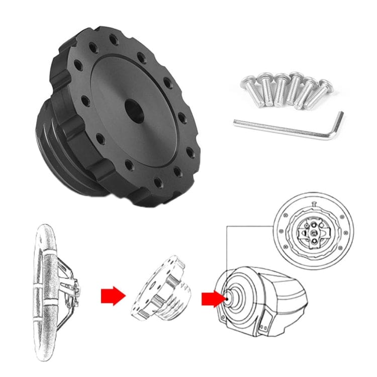 Steering Wheel Adapter for Thrustmaster TX, T300, T500, TS-PC, TS-XW, T-GT