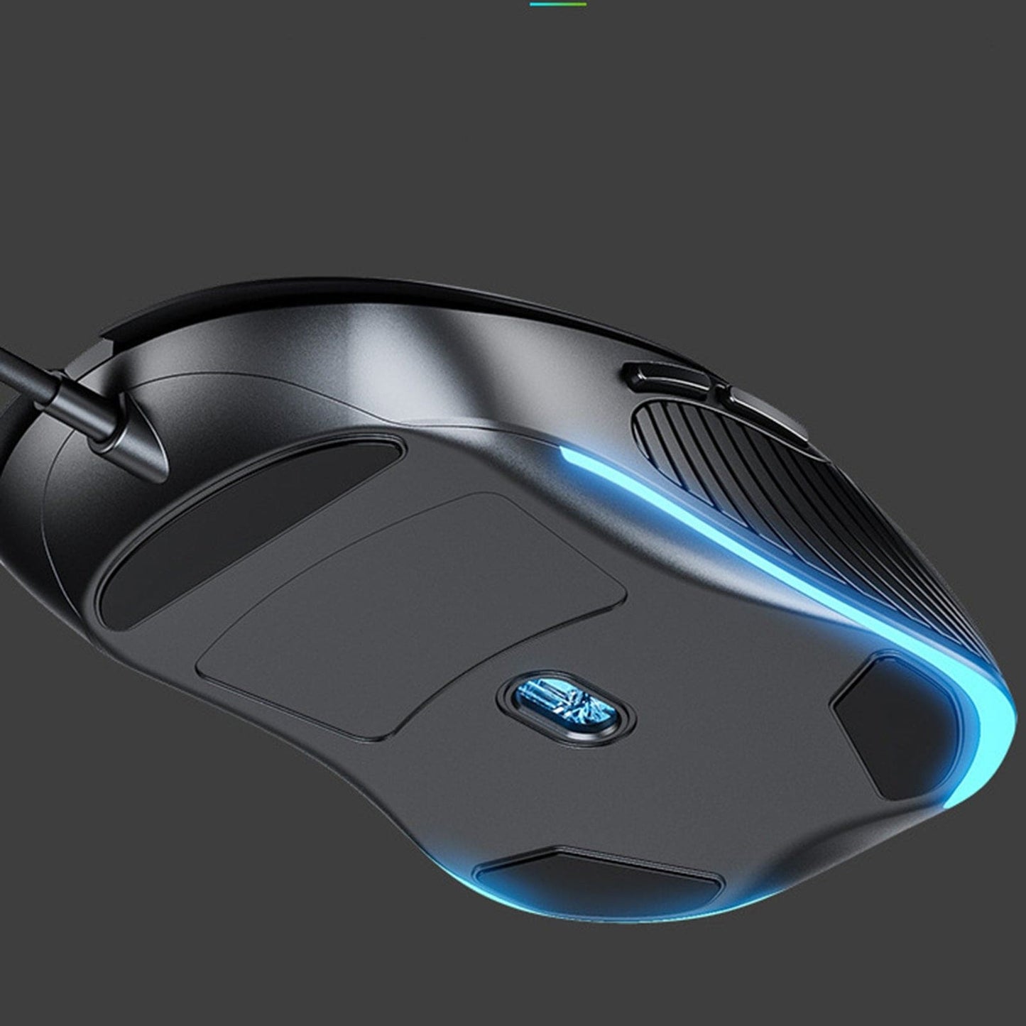 inphic B1 Wired USB 4800 DPI Optical Mouse, 5 Buttons, Scroll Wheel, LED