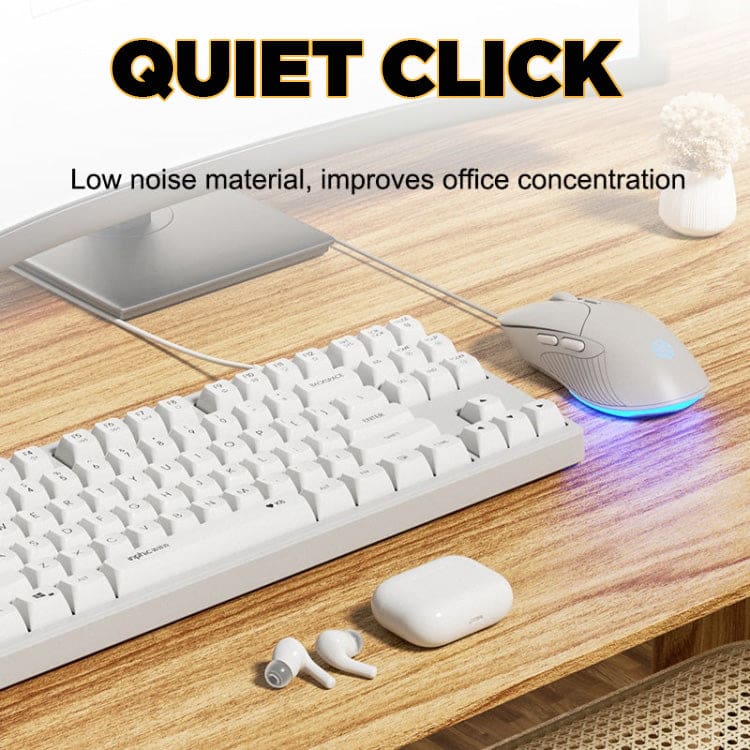 inphic B2 Wired USB 7200 DPI Optical Mouse, 5 Buttons, Scroll Wheel, LED