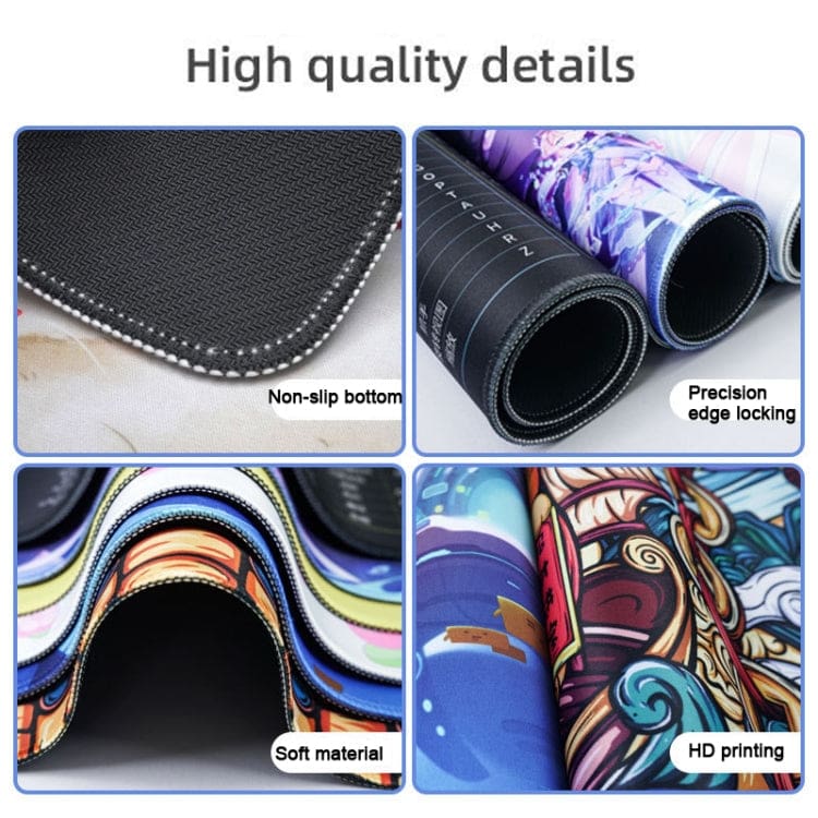 Large Abstract Desktop Mouse/Keyboard Pad, Non-Slip, 900x400mm