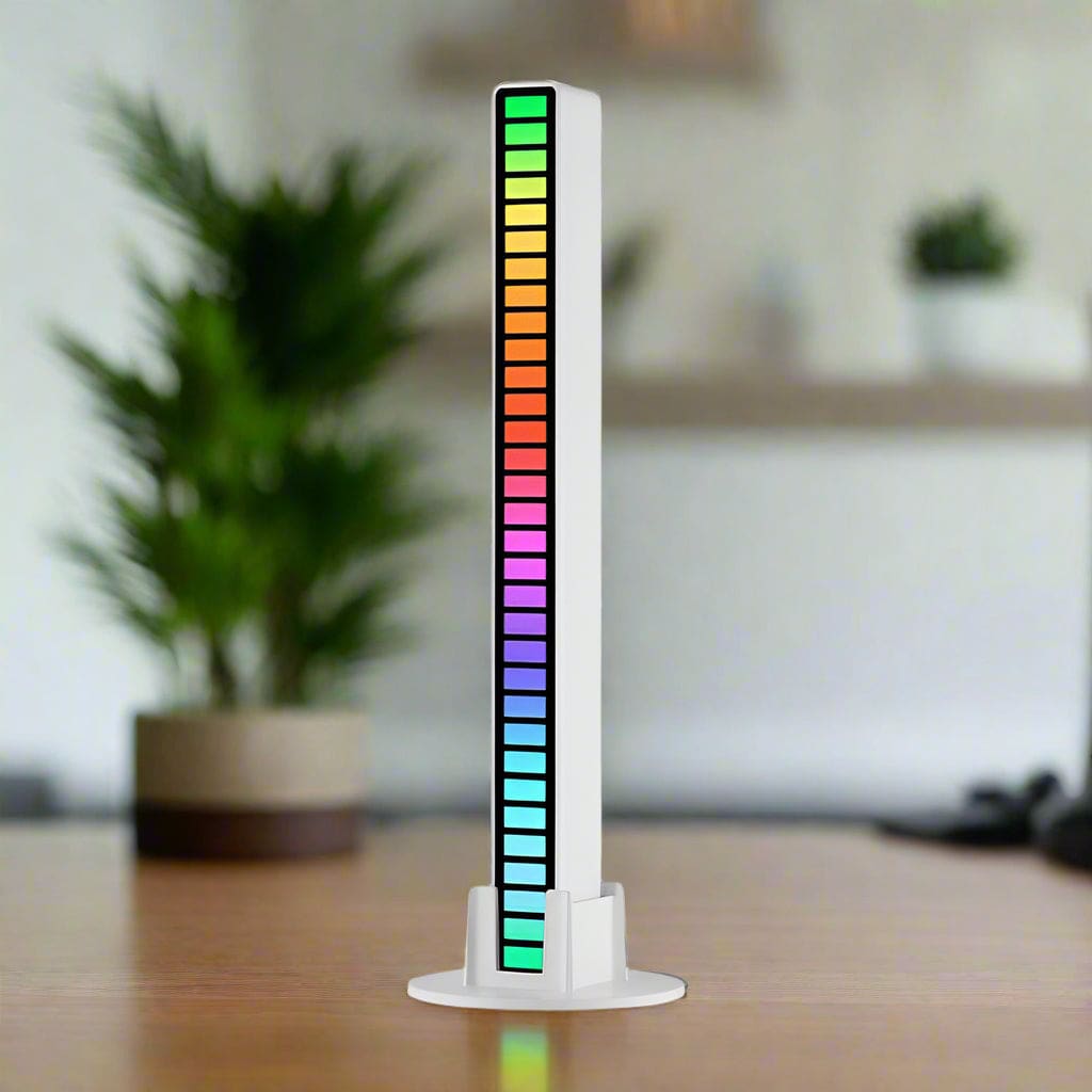 L022 32 LED Sound Activated Mini Ambient Light Bar , Multiple Modes and Colours, USB Powered