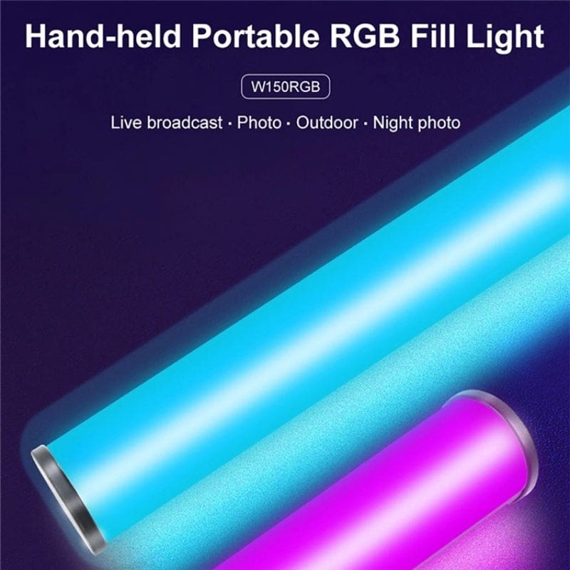 Vloglite W150RGB-I Handheld LED Photography Video Fill Light, Rechargeable, 150 LEDs