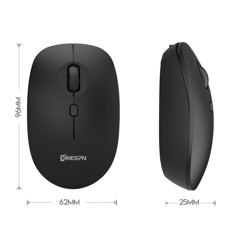 MKESPN Tri-Mode Bluetooth/RF Wireless Optical Mouse, USB 2.4G RF Dongle or Bluetooth 3/5.2 Connection
