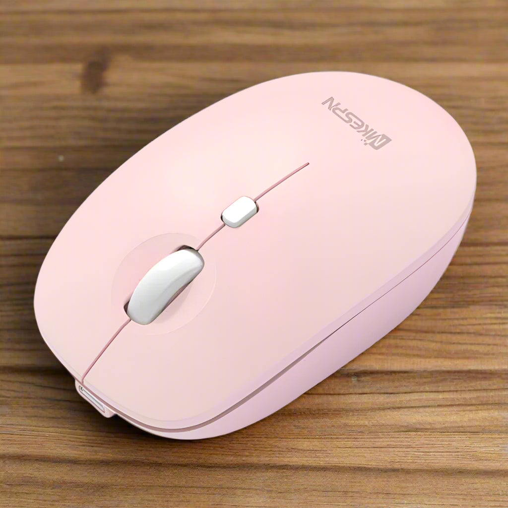 MKESPN Tri-Mode Bluetooth/RF Wireless Optical Mouse, USB 2.4G RF Dongle or Bluetooth 3/5.2 Connection