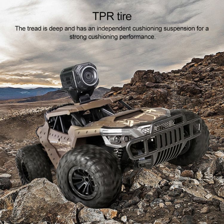 Heliway FPV CAMERA RC Defender Buggy, Proportional Controller, 2WD, Thick Tread Tyres, 4 Wheel Suspension, 720p Camera, App