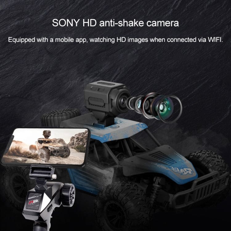 Heliway FPV CAMERA RC Defender Buggy, Proportional Controller, 2WD, Thick Tread Tyres, 4 Wheel Suspension, 720p Camera, App