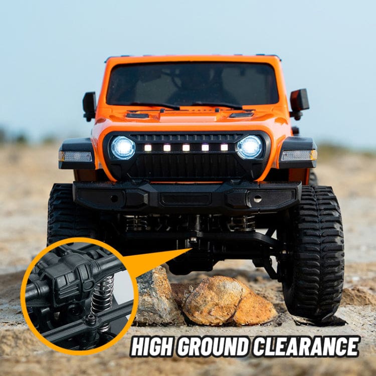 JJRC RC C8801 4WD Rock Crawler, Throttle Limits, LED Lights, Metal Gear Servo