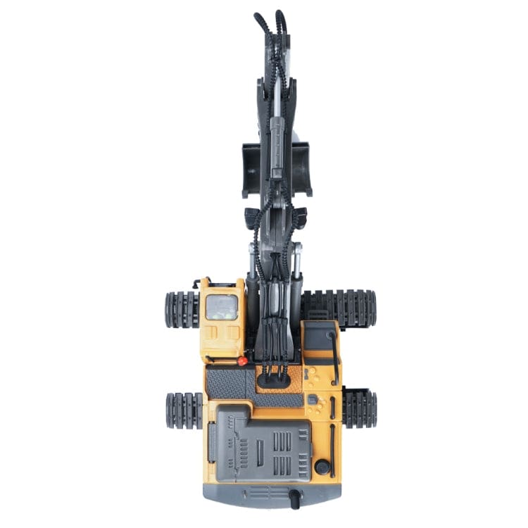 NC-258C RC Excavator, Metal Bucket, Engine Sounds, All-Terrain Caterpillar tracks, Independent Steering, Boom lights