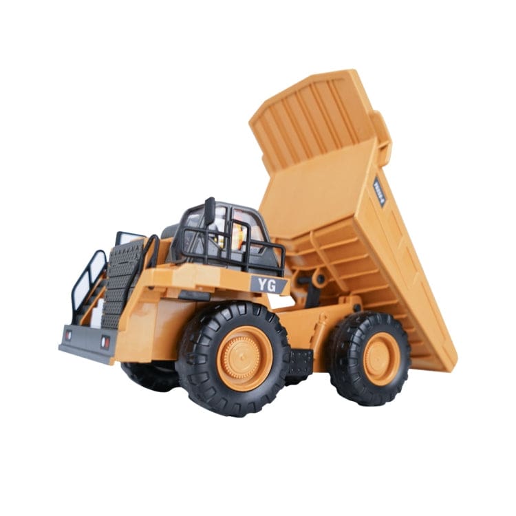 NC-258E RC Dump Truck, Tippable Dirt Tray, Engine Sounds, Headlights