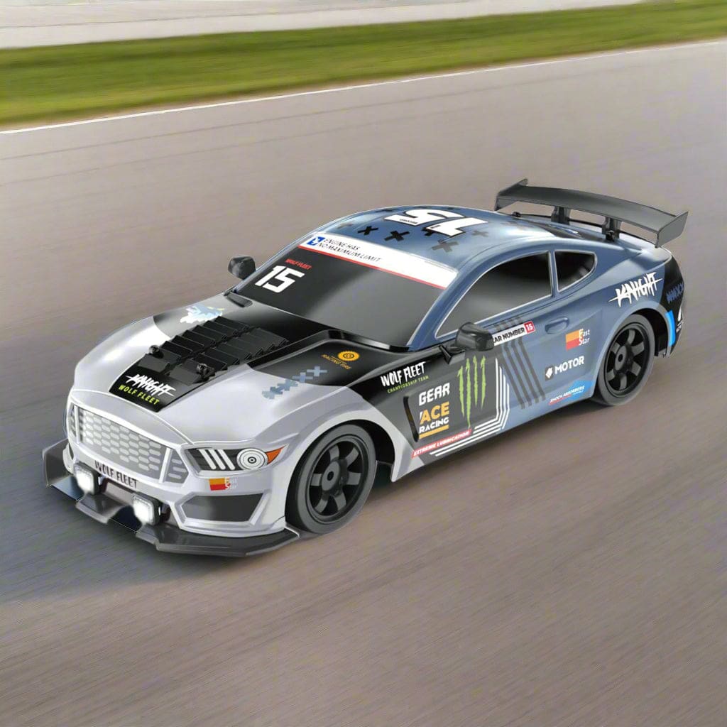 SC16 RC 4WD Drift Car, Dual Motor, 1:16 Scale, LED Lights, Simulated Exhaust Smoke