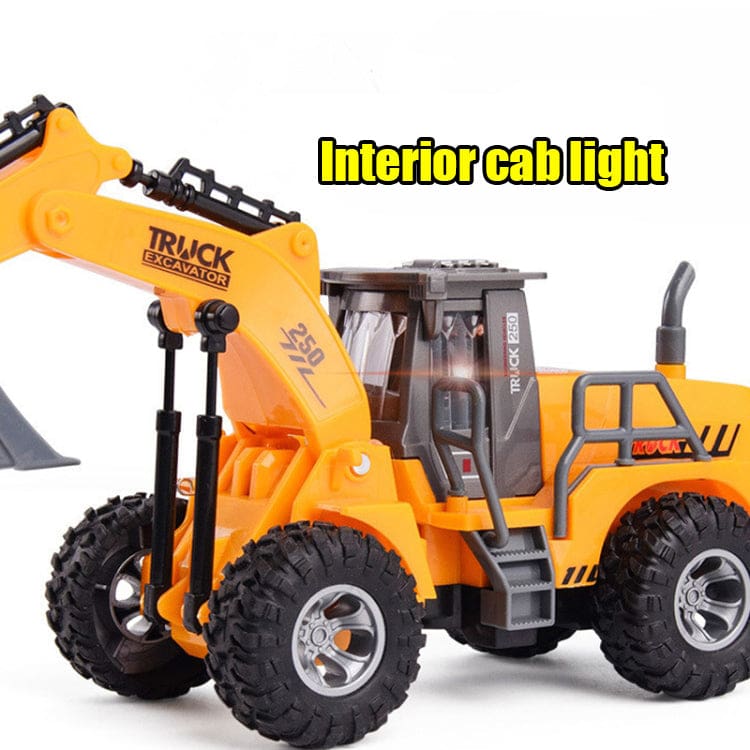 Radio Controlled Wheel Loaders, Cab light, Hinged design, Bucket moves up and down.