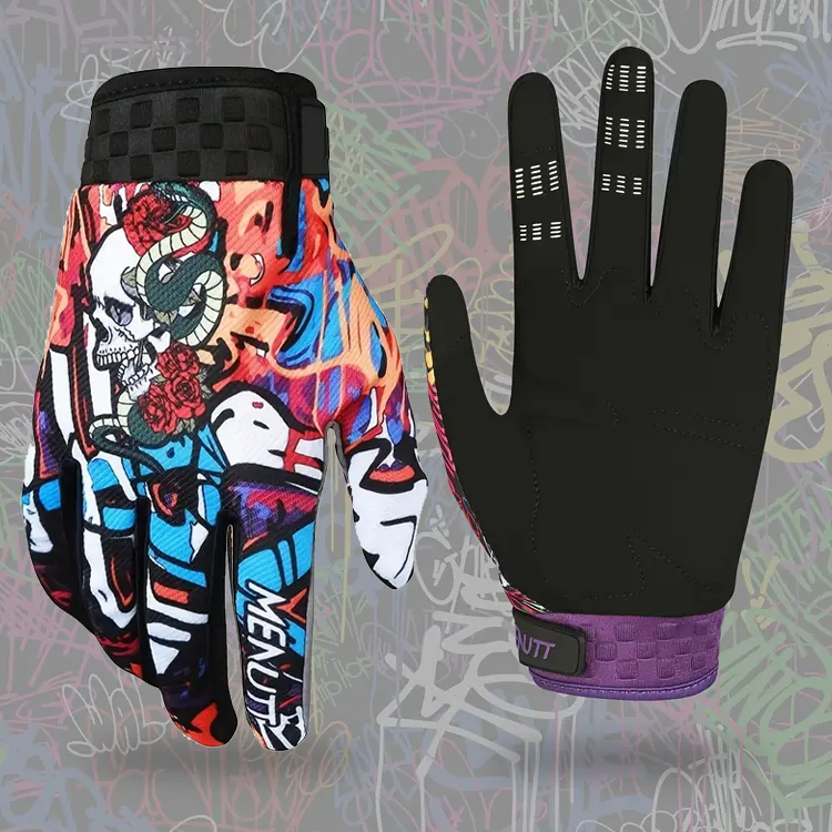 Manutt Multi-Colour Snake Racing Gloves