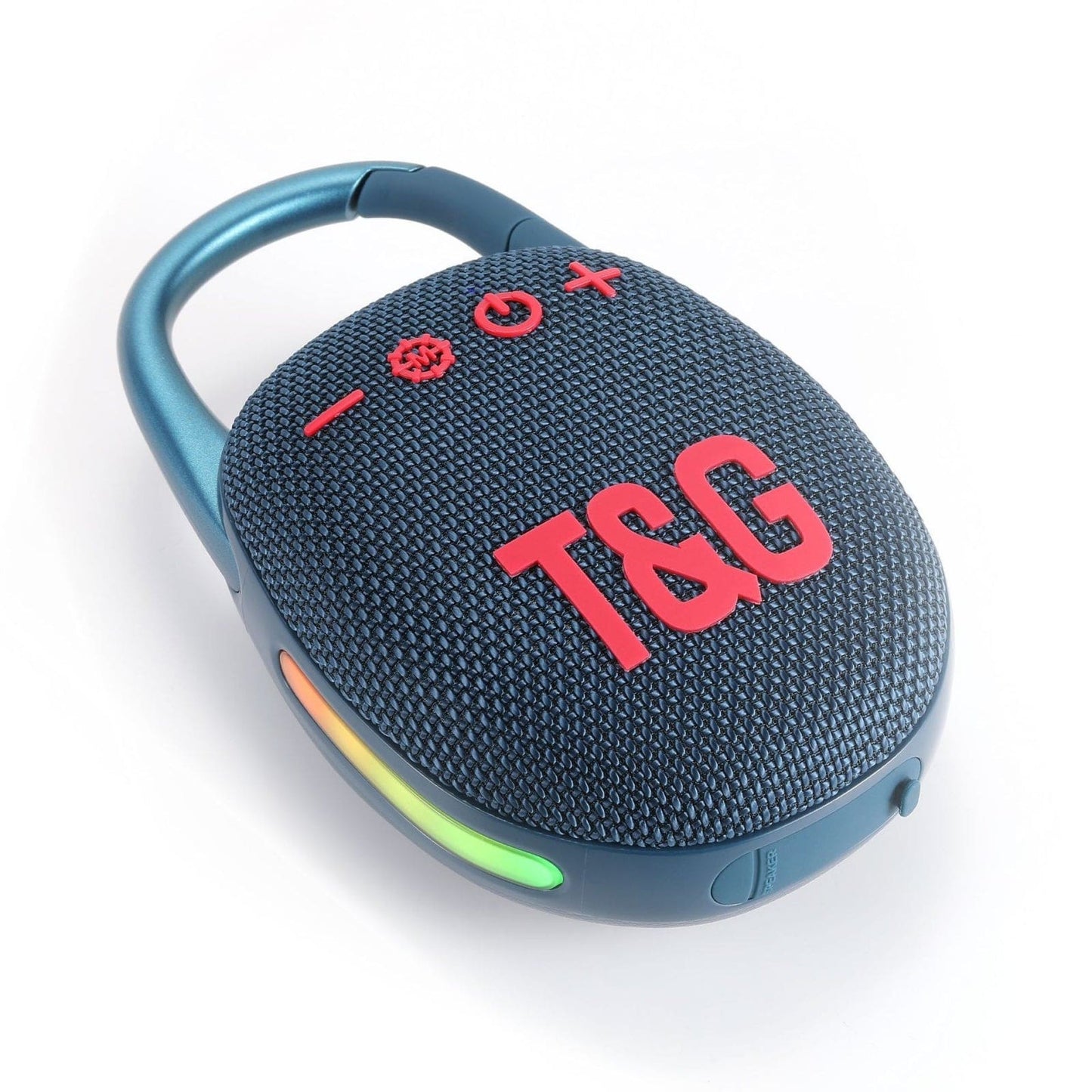 T&G Quick-Clip TG447 5W Bluetooth Speaker, LED Lights, 1200mAh, FM Radio