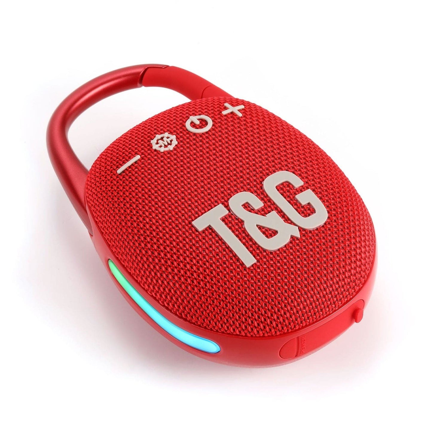 T&G Quick-Clip TG447 5W Bluetooth Speaker, LED Lights, 1200mAh, FM Radio