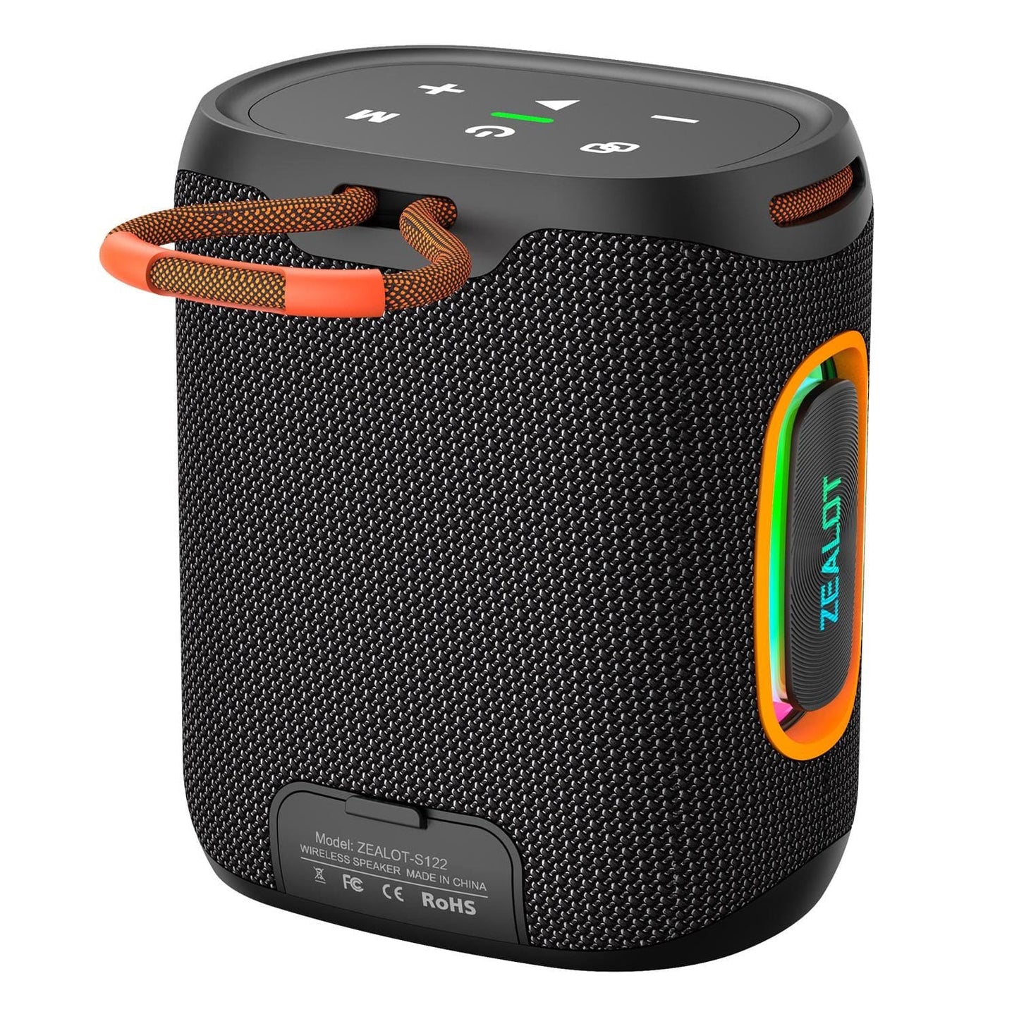 Zealot S122 25W Bluetooth Speaker, LED Lights, 6000mAh Rechargeable Battery