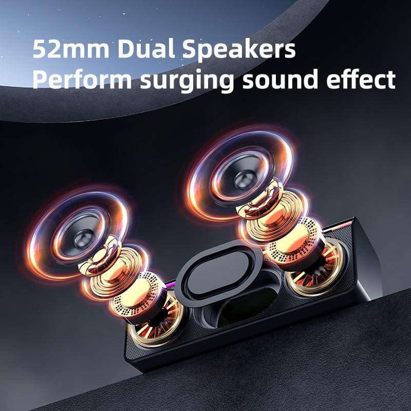 Zealot S72 20W Bluetooth Speaker, LED Light Bar, 3000mAh Rechargeable Battery