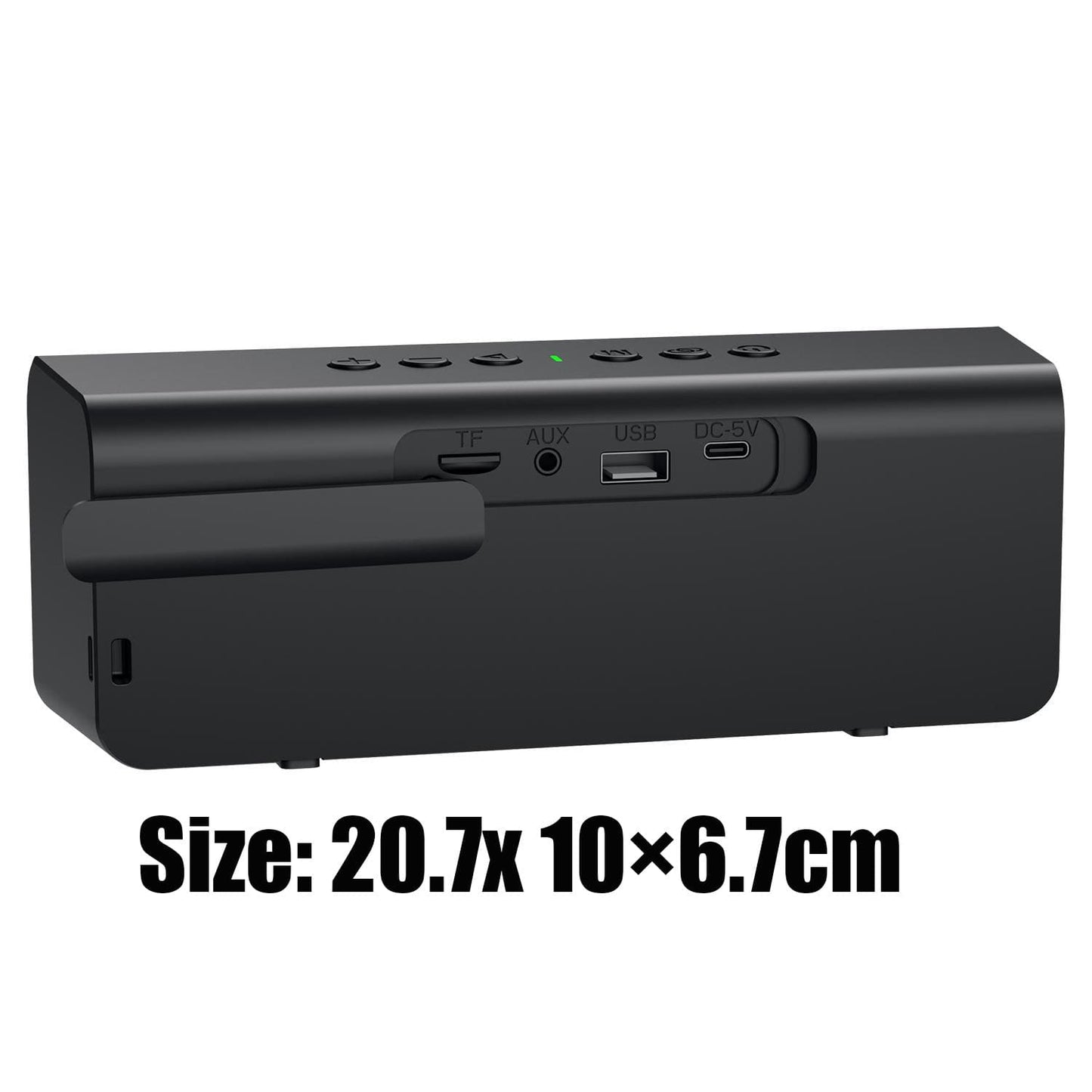 Zealot S72 20W Bluetooth Speaker, LED Light Bar, 3000mAh Rechargeable Battery