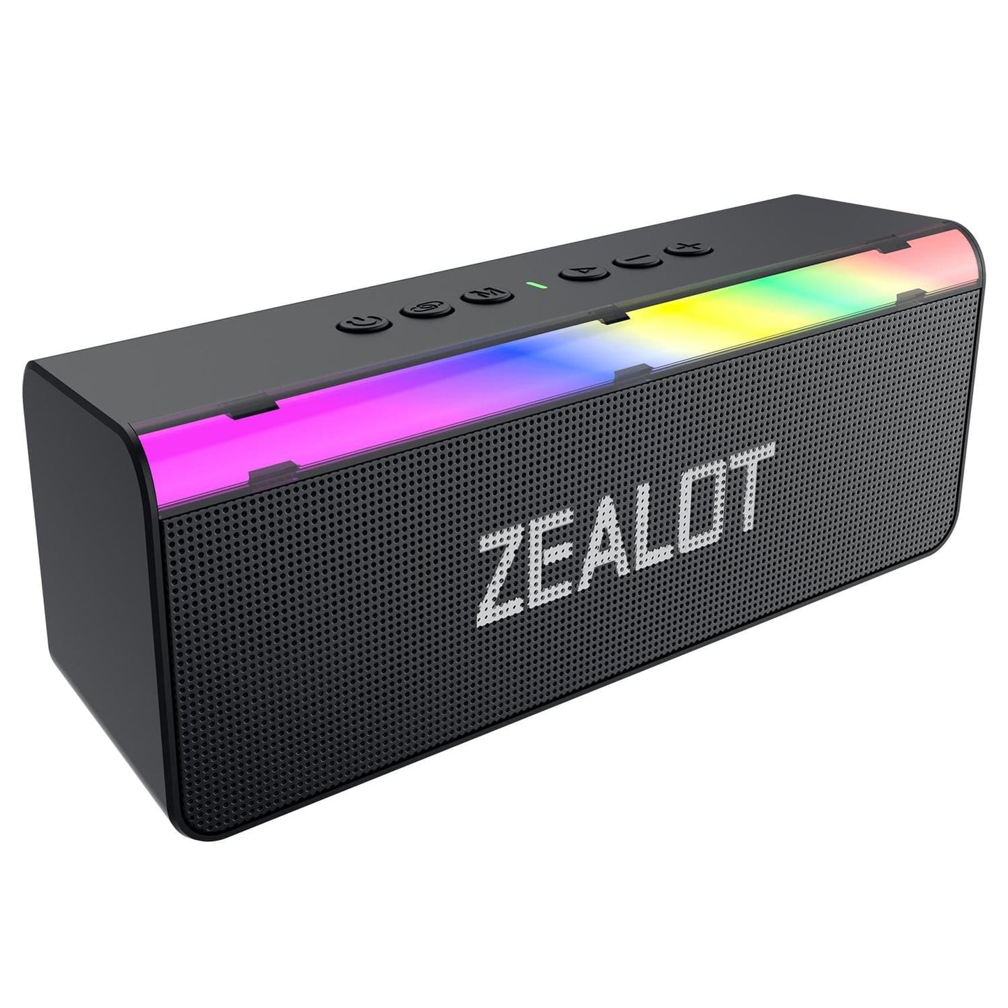 Zealot S72 20W Bluetooth Speaker, LED Light Bar, 3000mAh Rechargeable Battery
