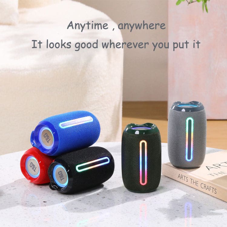 T&G TG653 5W Bluetooth Speaker, LED Lights, 1000mAh Rechargeable Battery