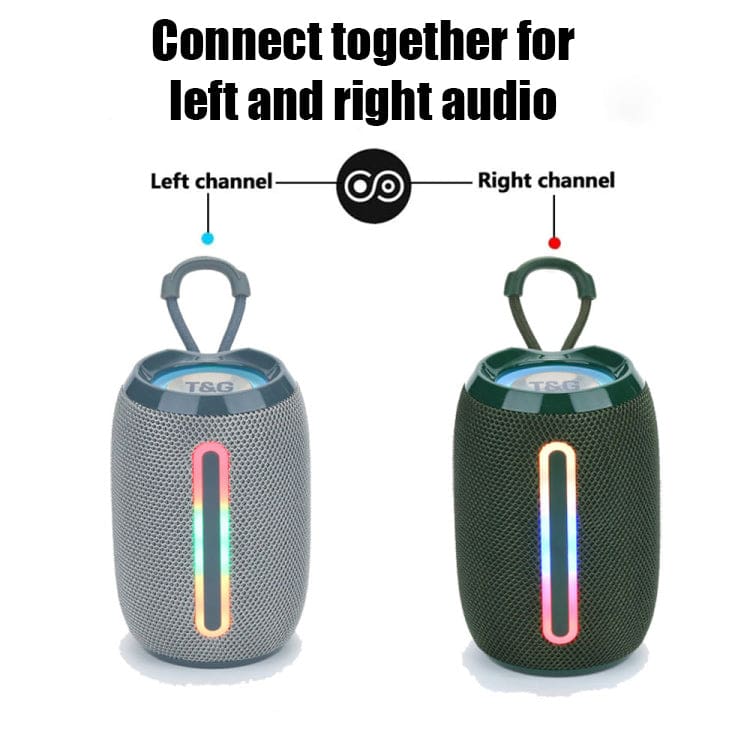 T&G TG653 5W Bluetooth Speaker, LED Lights, 1000mAh Rechargeable Battery