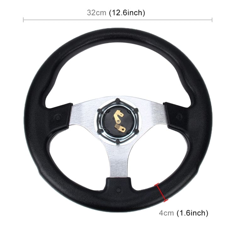 Sport Steering Wheel 32cm/70mm Bolt Spacing, Sim Racing/Off Road