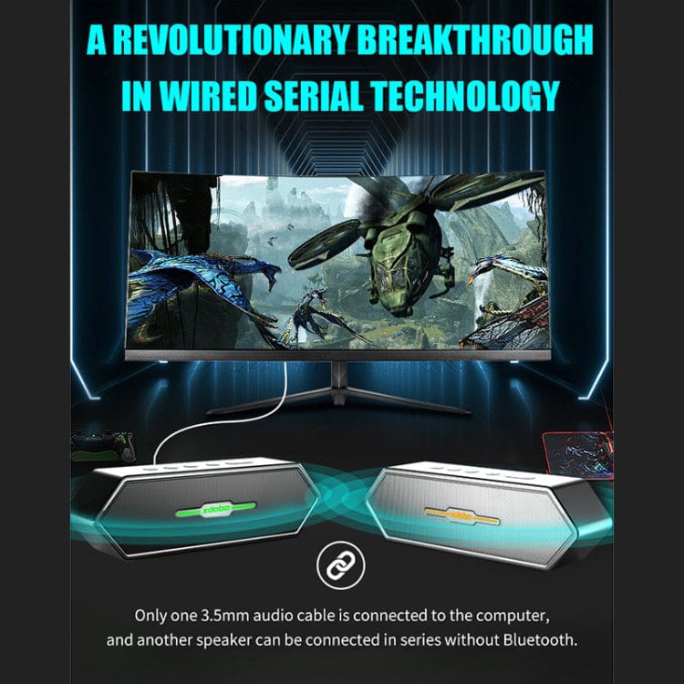XDOBO Nirvana 50W Bluetooth Gaming Speaker, Big 6600mAh Battery, Metal Body