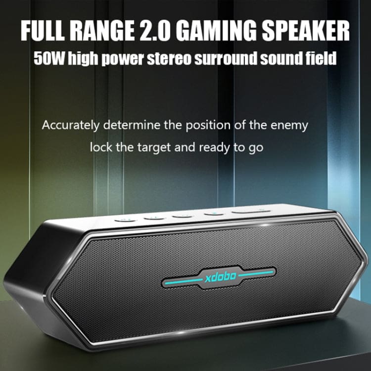 XDOBO Nirvana 50W Bluetooth Gaming Speaker, Big 6600mAh Battery, Metal Body