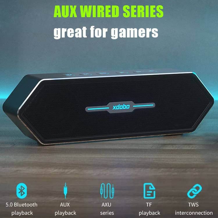 XDOBO Nirvana 50W Bluetooth Gaming Speaker, Big 6600mAh Battery, Metal Body