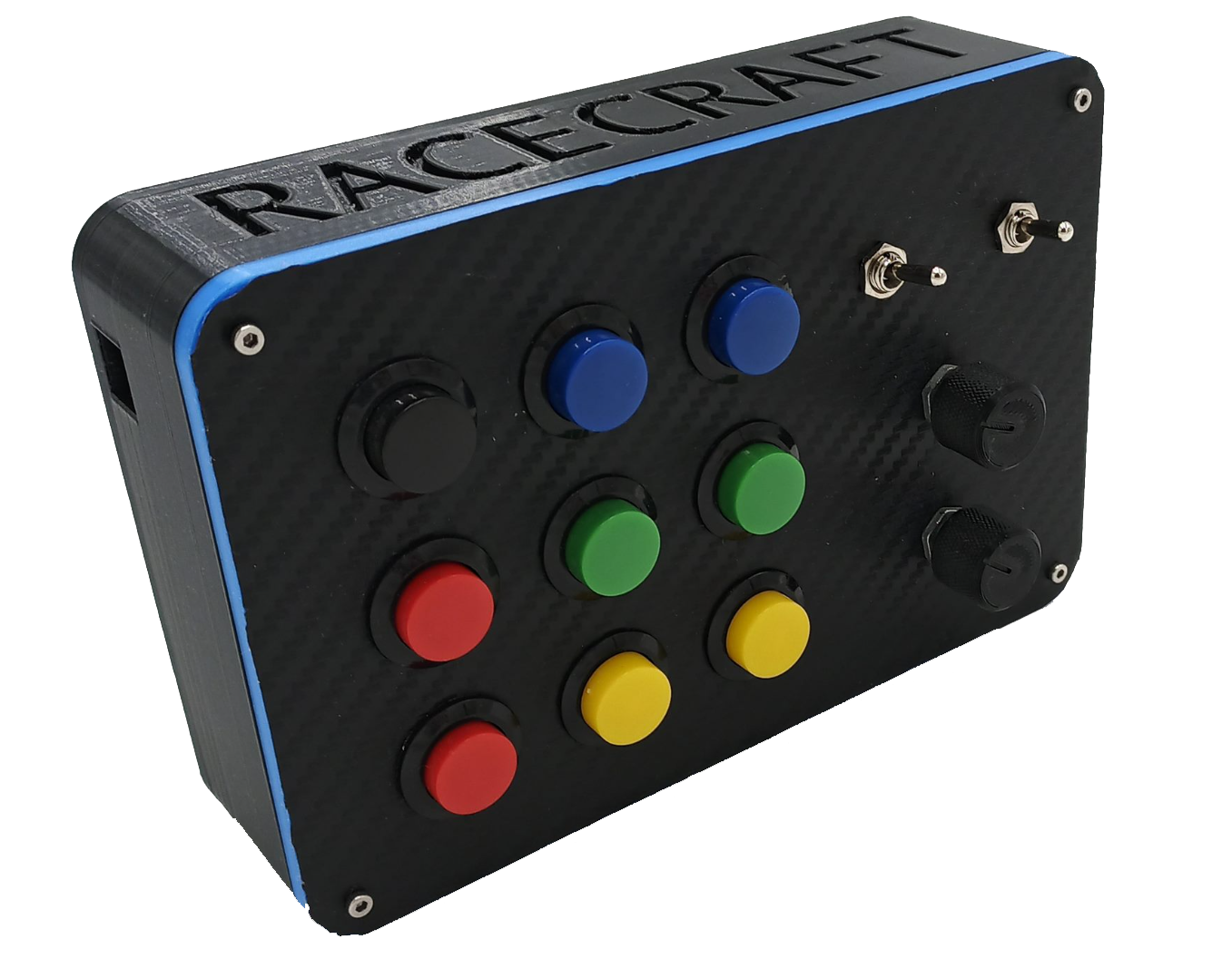 Racecrafts NZ Sim Racing 150x100mm 11 Button Box, Racing, Flight