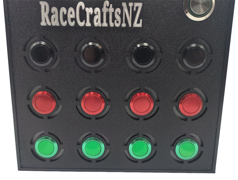 RaceCraftsNZ Delta 12 Button Box - For Racing, Truck and Flight Simulators and as a Universal Controller Box