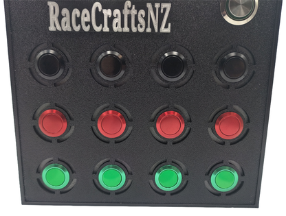 RaceCraftsNZ Delta 12 Button Box - For Racing, Truck and Flight Simulators and as a Universal Controller Box