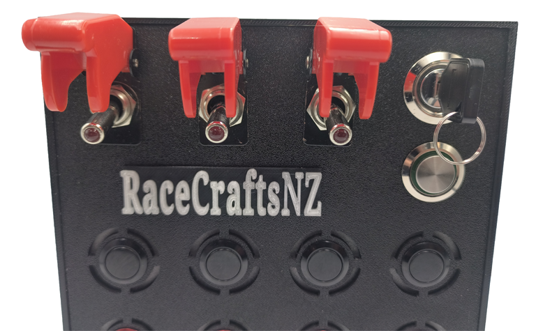 RaceCraftsNZ Delta 12 Button Box - For Racing, Truck and Flight Simulators and as a Universal Controller Box