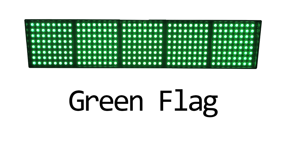 RaceCraftsNZ Grid Lights (5-Panel Matrix), Displays Flags, Lap Times, Patterns
