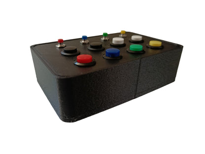RacecraftsNZ Sim Racing Button Box, 8x Momentary Buttons, 4x Mini Momentary Buttons