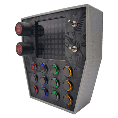 RaceCraftsNZ RC06 Button Box, 12x LED Buttons, Dual Rotary Encoders, LED Flag Box