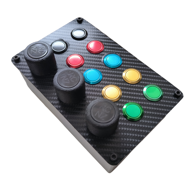 RaceCraftsNZ RC0CBN Simracing Button Box – Total Control at Your Fingertips