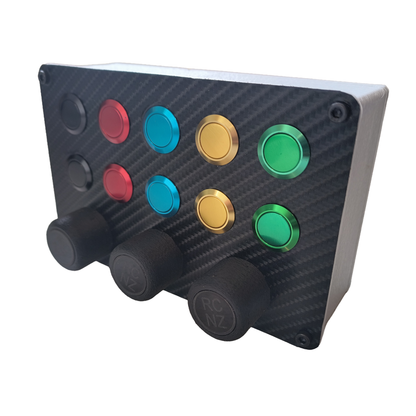 RaceCraftsNZ RC0CBN Simracing Button Box – Total Control at Your Fingertips